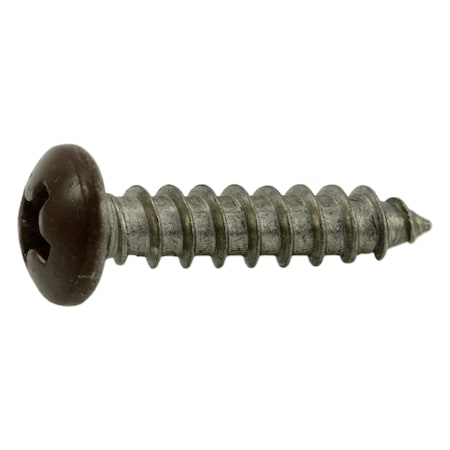 Midwest Fastener Sheet Metal Screw, #8 x 3/4 in, Painted 18-8 Stainless Steel Pan Head Phillips Drive, 100 PK 09109